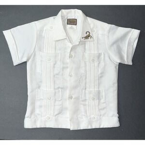 Chamizzo By Alvarez Guayabera Boys‎ 4 White Spanish Latino Celebration Toddler
